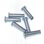 DIN6791 Aluminum Hollow Rivet Half Round Flat Button Truss Head Semi Tubular Rivets