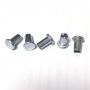 Round Head Zinc Plated Semi Tubular Rivets