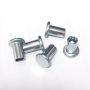 Round Head Zinc Plated Semi Tubular Rivets